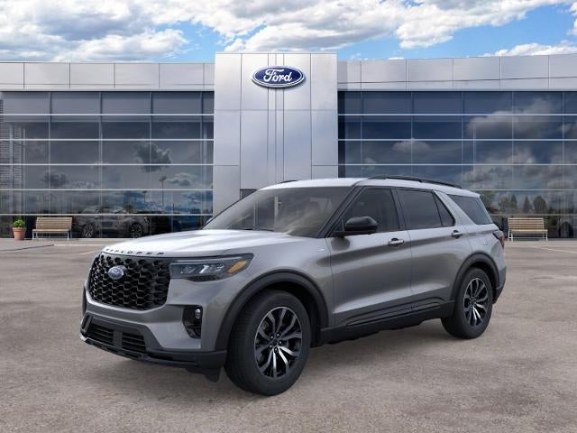 2026 Ford Explorer ST-Line 4WD in Carbonized Gray Metallic — front three-quarter view
