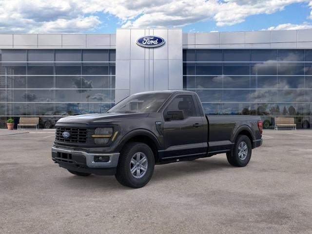 2026 Ford F-150 XL 4WD Reg Cab 8' Box in Agate Black Metallic — front three-quarter view