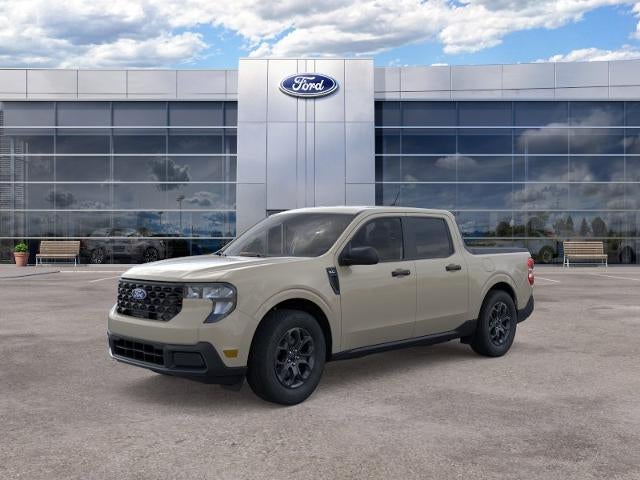 2025 Ford Maverick XLT AWD SuperCrew in Desert Sand — front three-quarter view